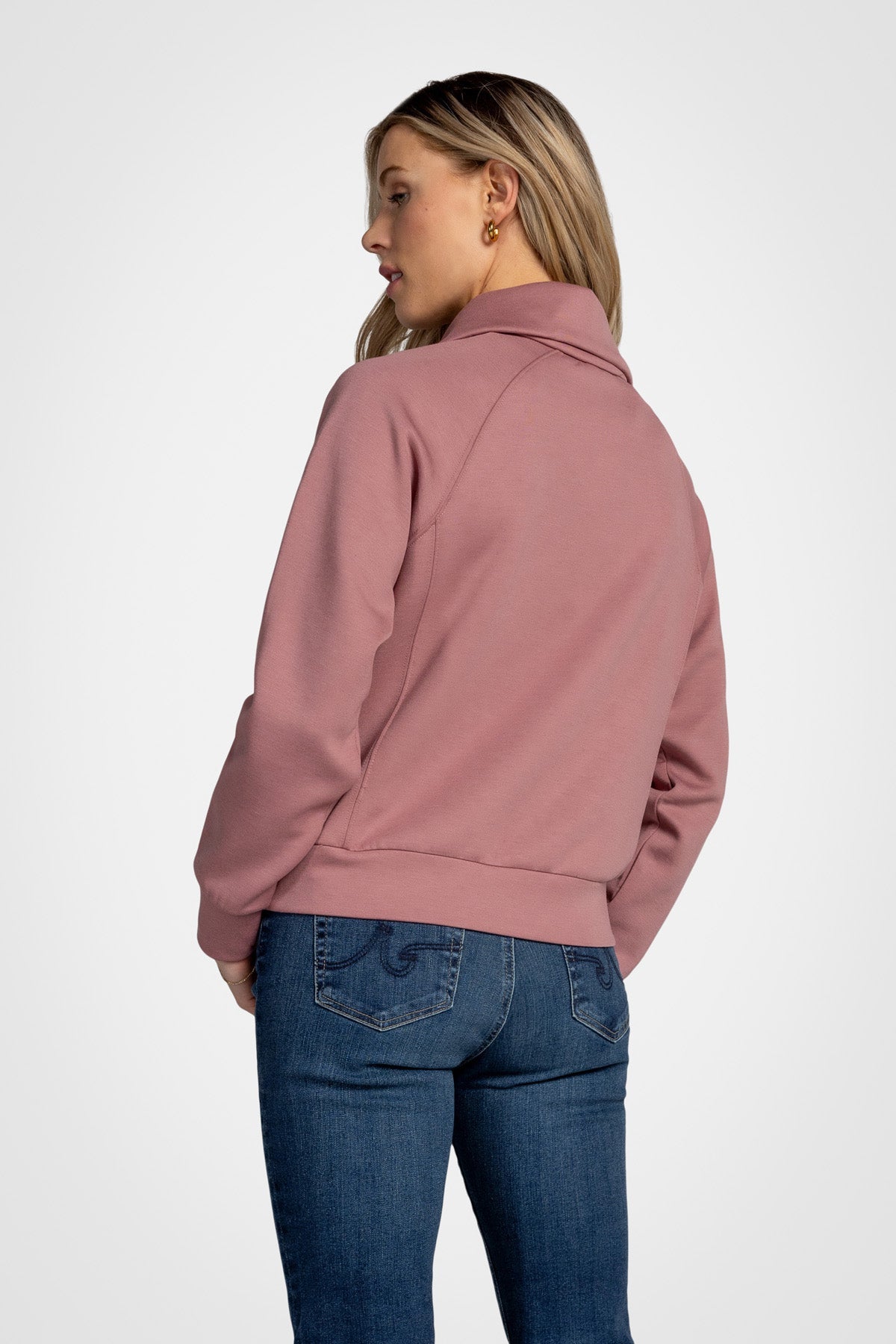 Kaia Funnel Neck Half-Zip Sweatshirt