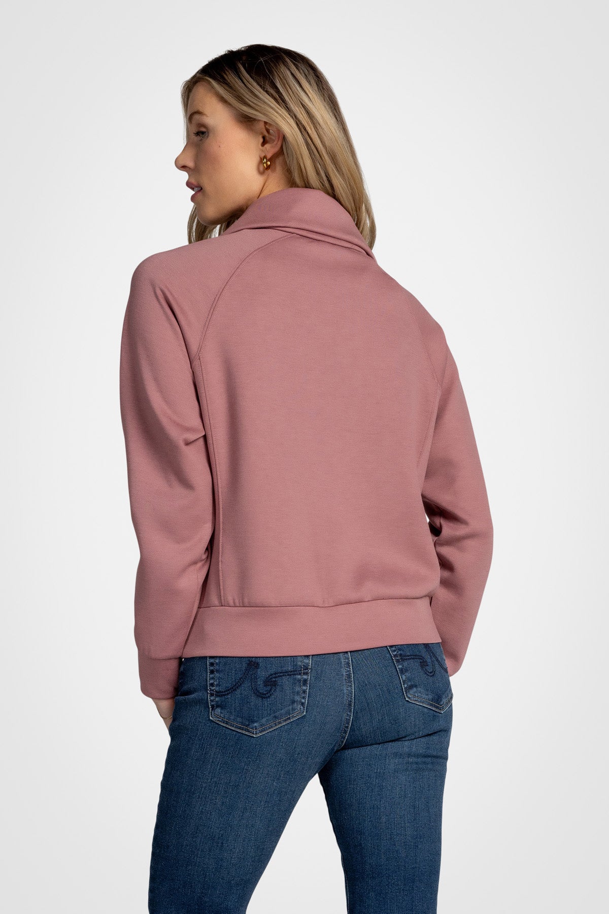 Kaia Funnel Neck Half-Zip Sweatshirt