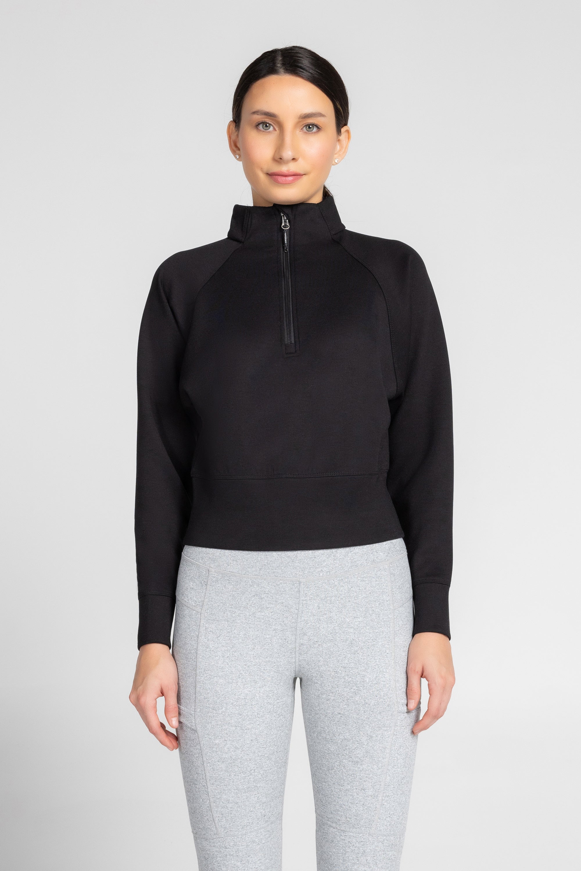 Lorelai Mock Neck Half Zip Sweatshirt