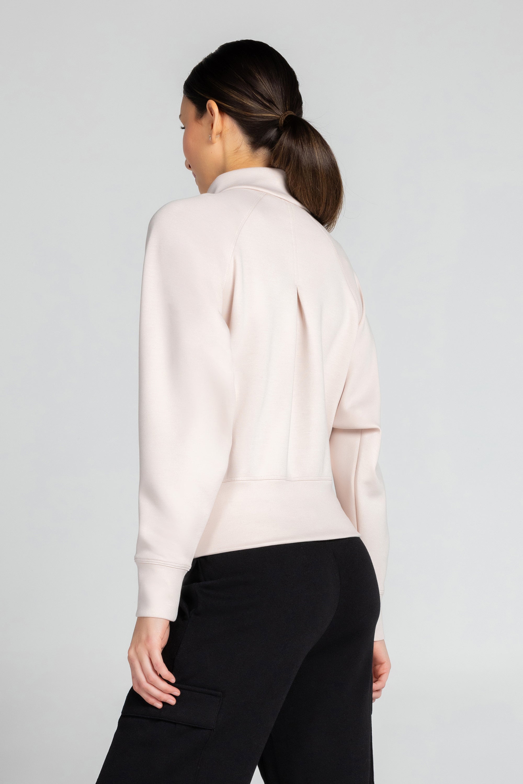Lorelai Mock Neck Half Zip Sweatshirt