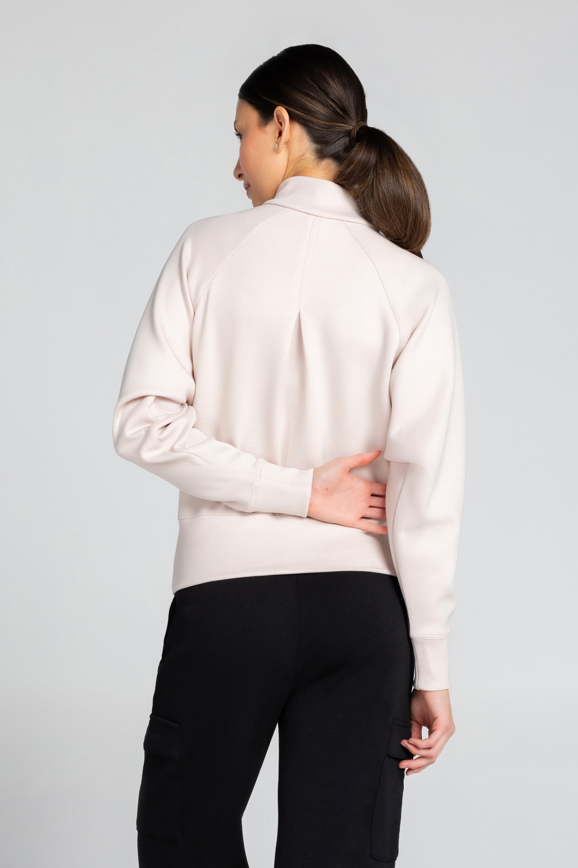Lorelai Mock Neck Half Zip Sweatshirt