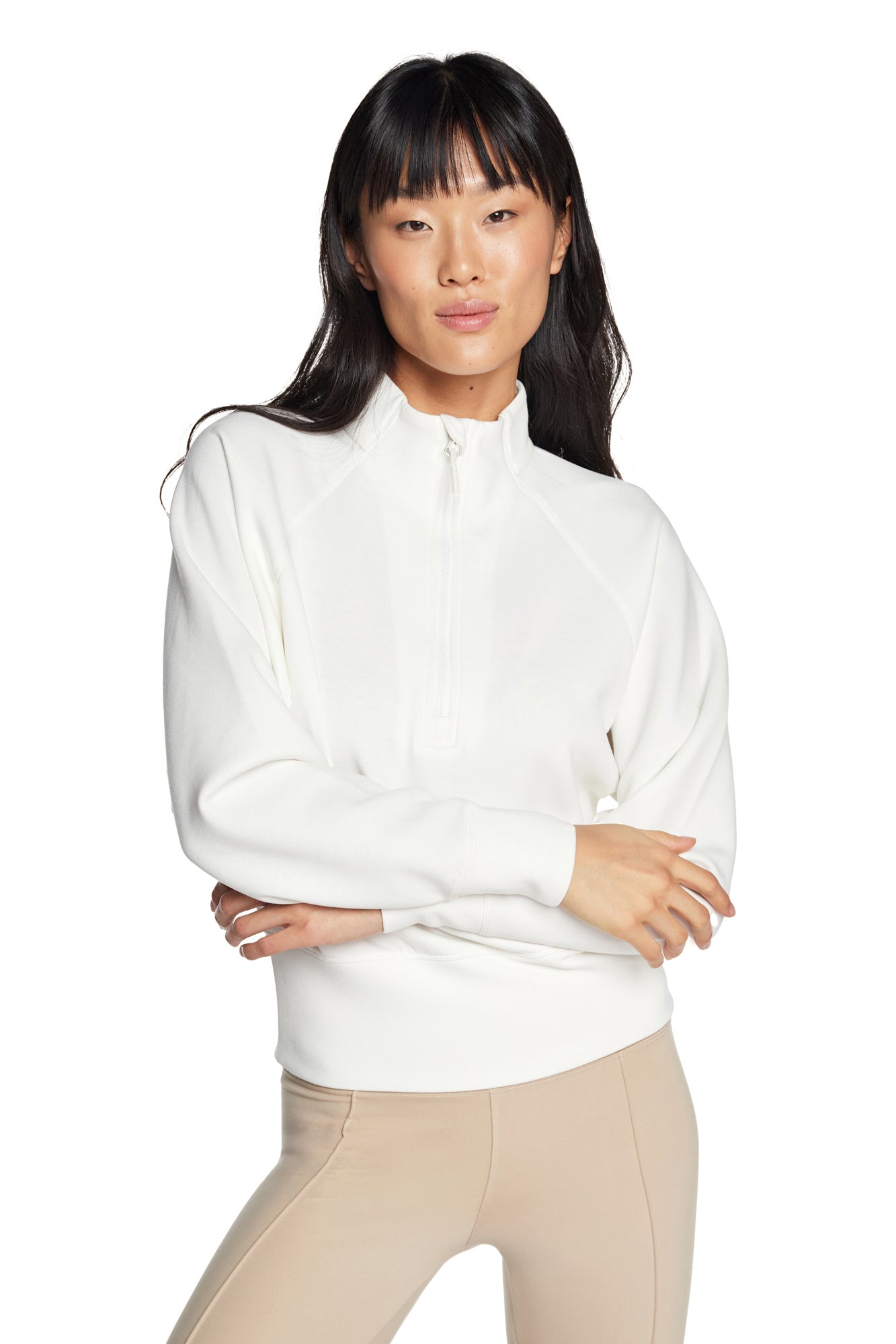 Lorelai Mock Neck Half Zip Sweatshirt
