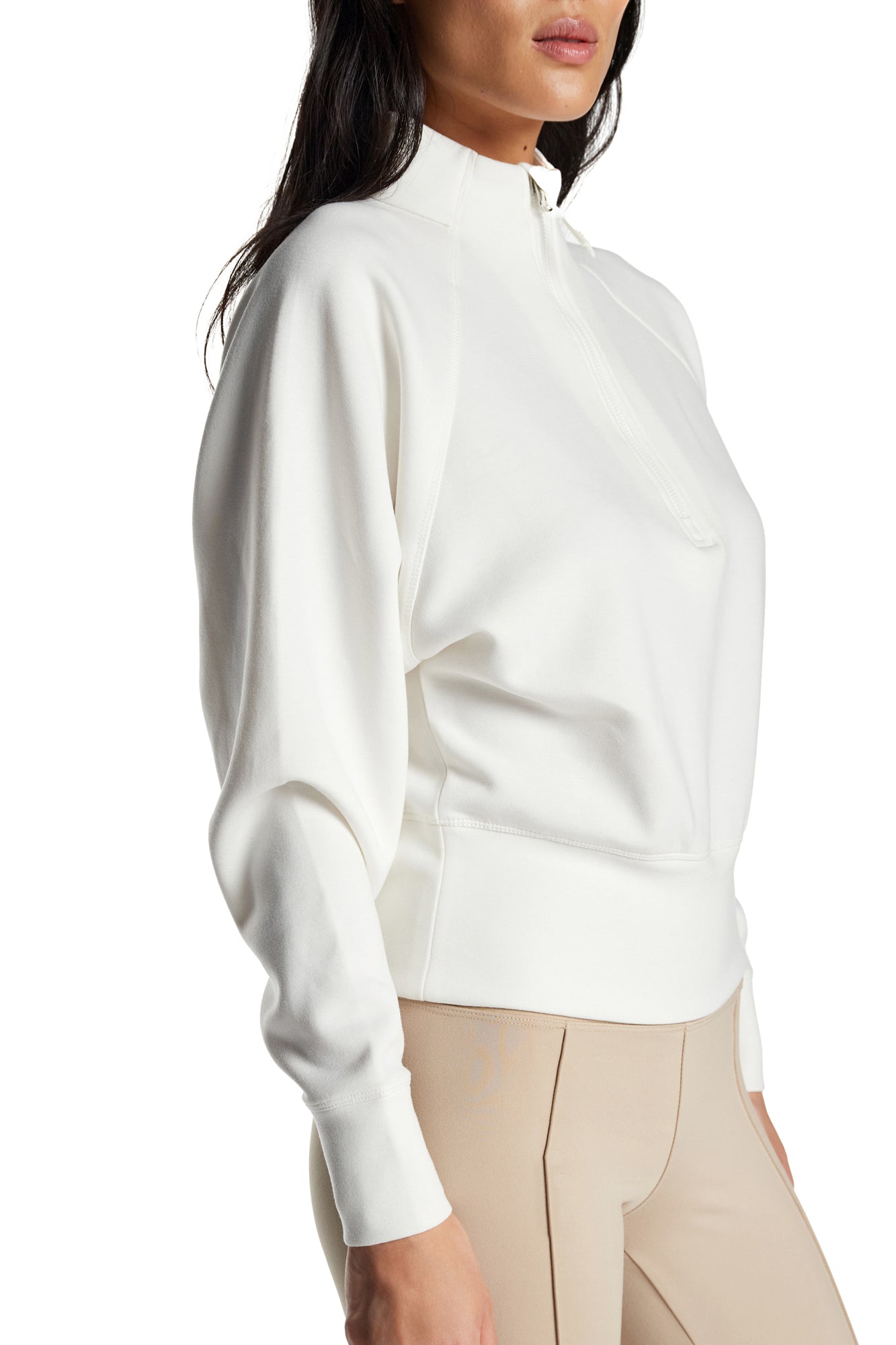 Lorelai Mock Neck Half Zip Sweatshirt