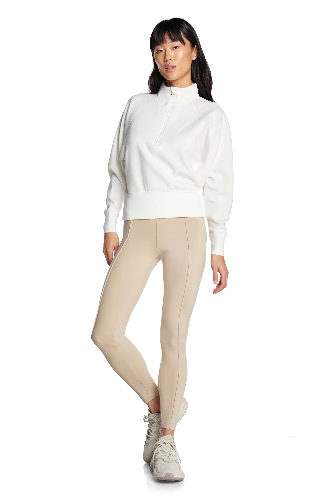 Lorelai Mock Neck Half Zip Sweatshirt