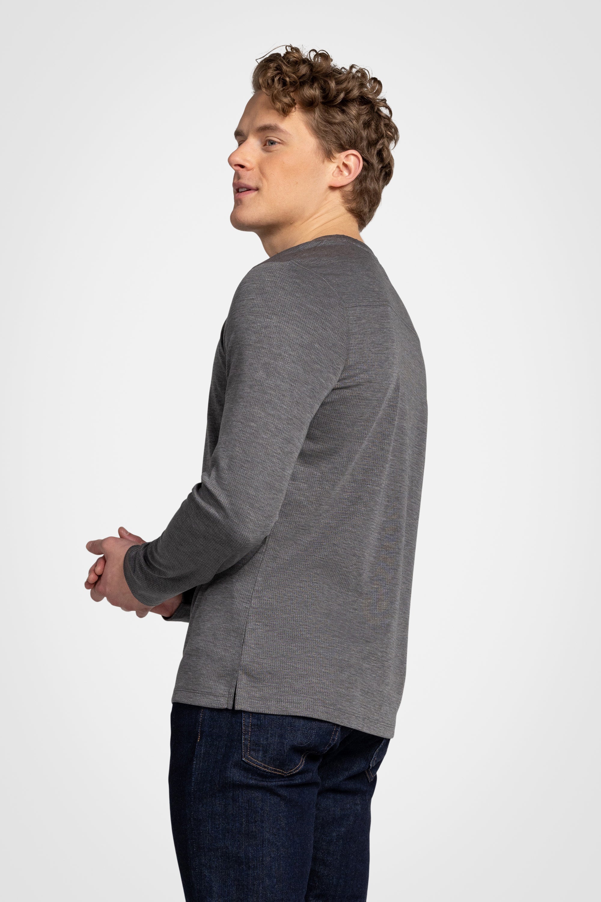 Lyocell Mesh Crewneck