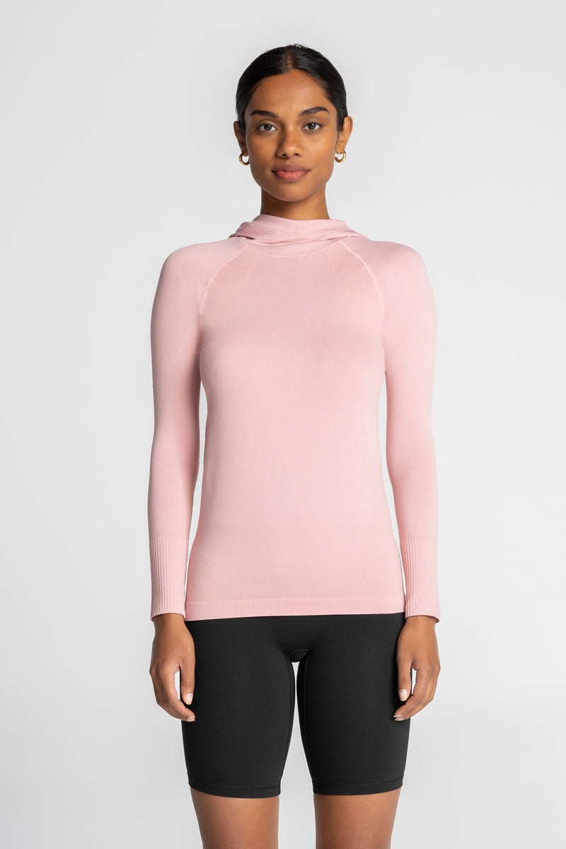 FlexBlend Hooded Seamless Performance Top