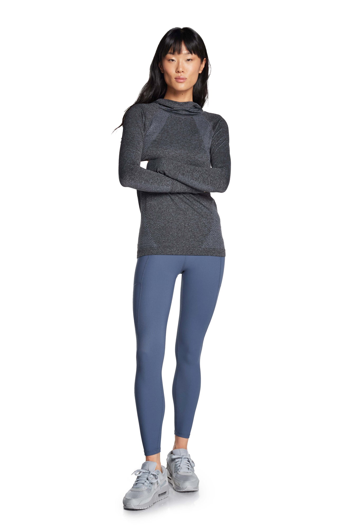 FlexBlend Hooded Seamless Performance Top
