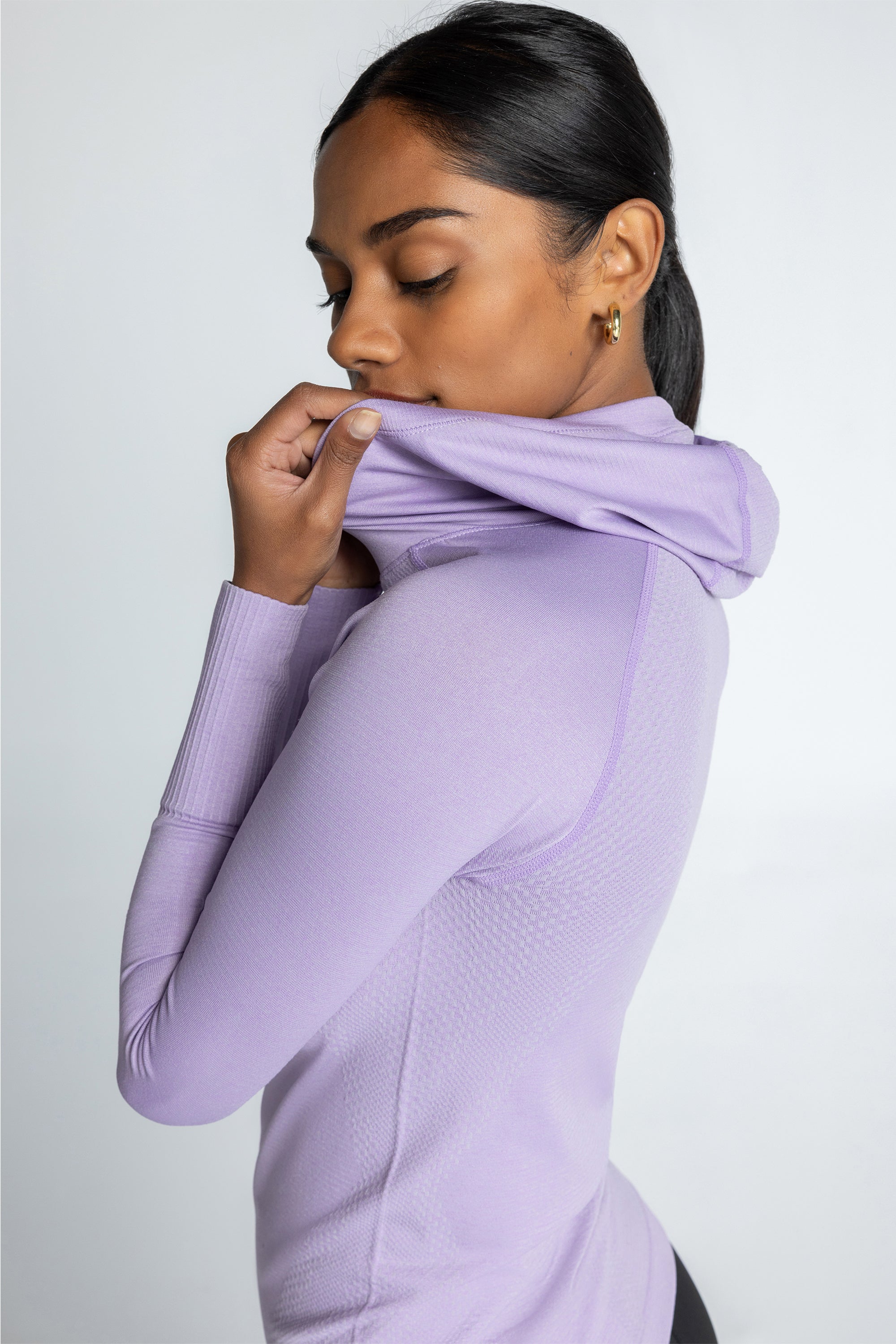 FlexBlend Hooded Seamless Performance Top