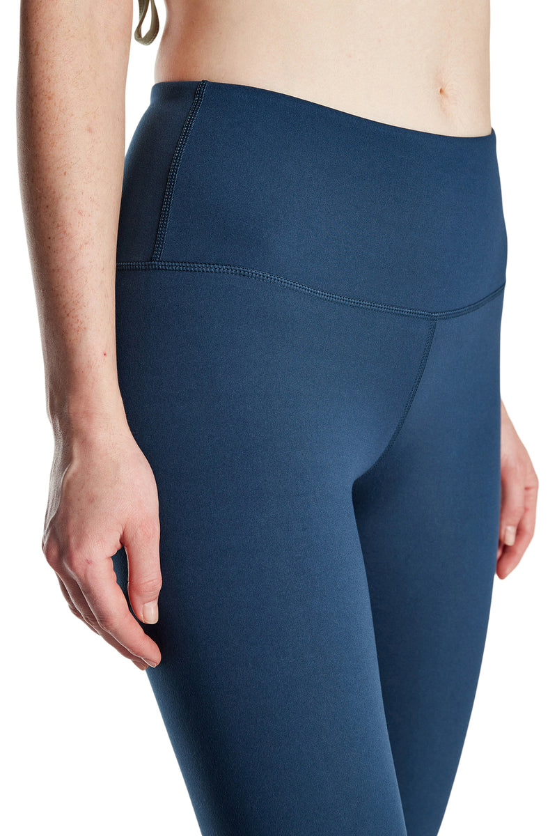 Ardene Fold Over Waist Leggings in Blue, Size, Polyester/Spandex