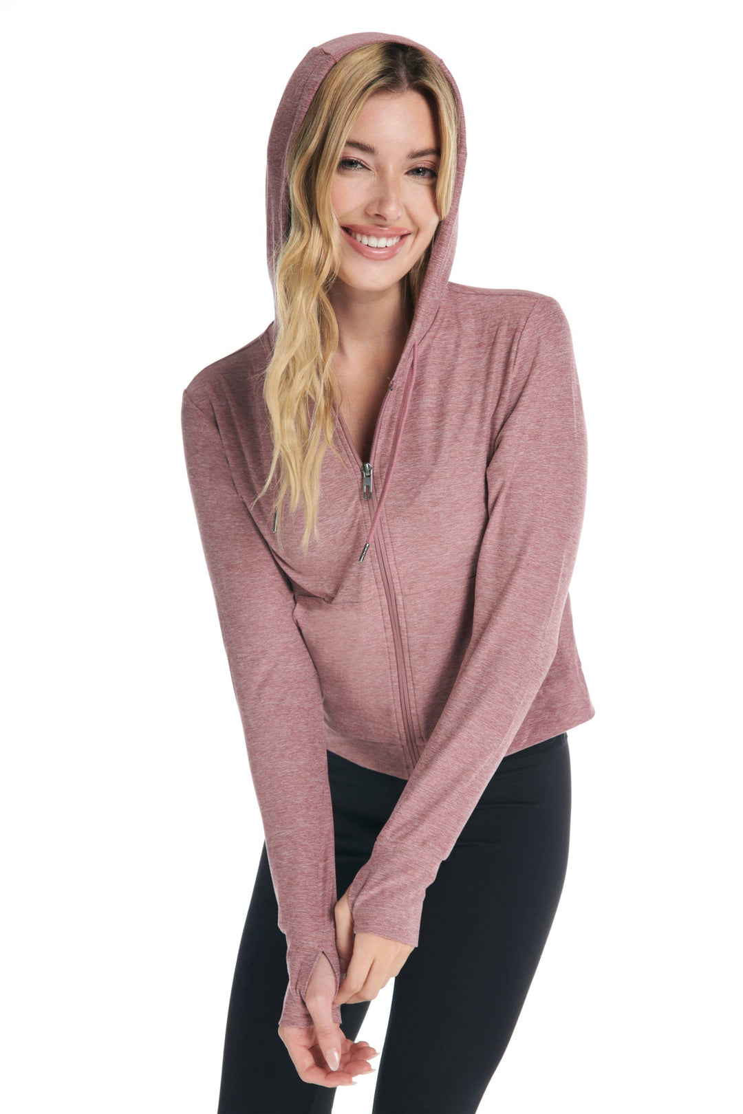 Kyodan Womens Day-To-Day Lightweight Zip-Up Hoodie Long Sleeve Kyodan Womens Day-To-Day Lightweight Zip-Up Hoodie Long Sleeve