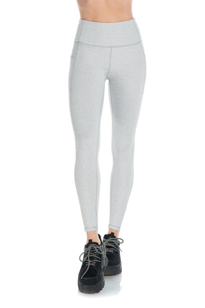 Skechers GO Walk Ribbed HIGH Waist Legging Grey/Purple XS at  Women's  Clothing store