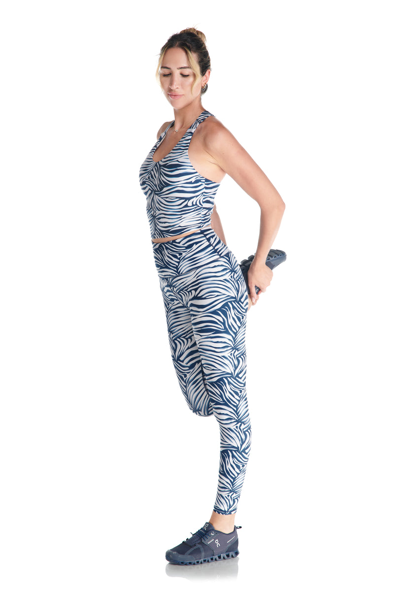KYODAN Women Leggings Tropical Flower Yoga Running Pants XS & Medium NWT  $68