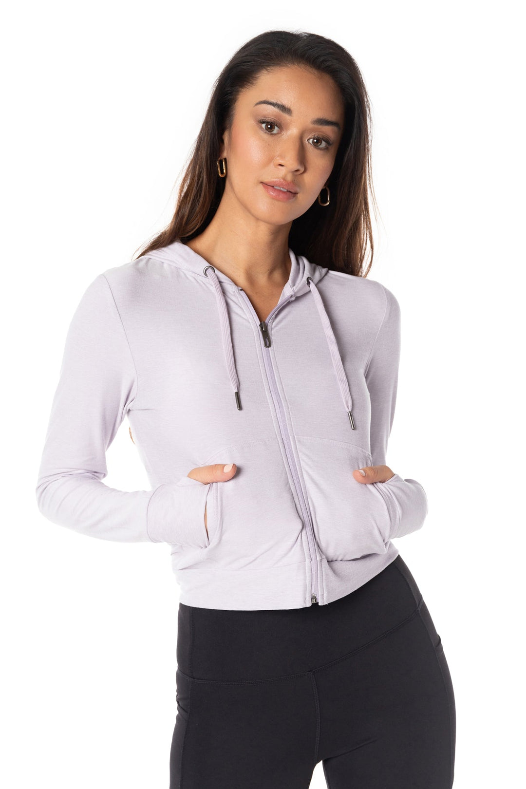 Kyodan Womens Day-To-Day Lightweight Zip-Up Hoodie Long Sleeve Kyodan Womens Day-To-Day Lightweight Zip-Up Hoodie Long Sleeve
