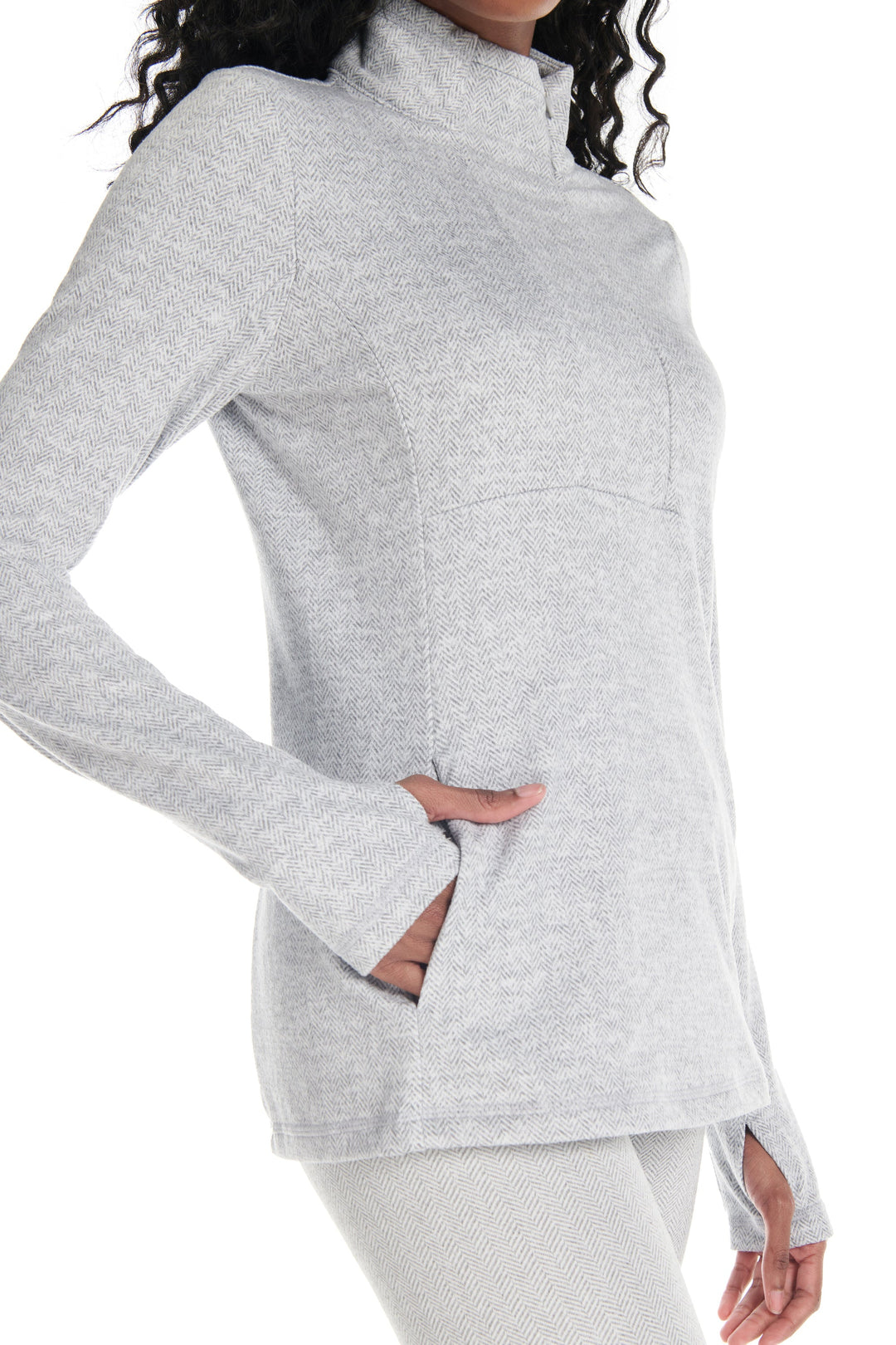 Kyodan Womens Montana Double Brushed Jacquard Sweater Kyodan Womens Montana Double Brushed Jacquard Sweater