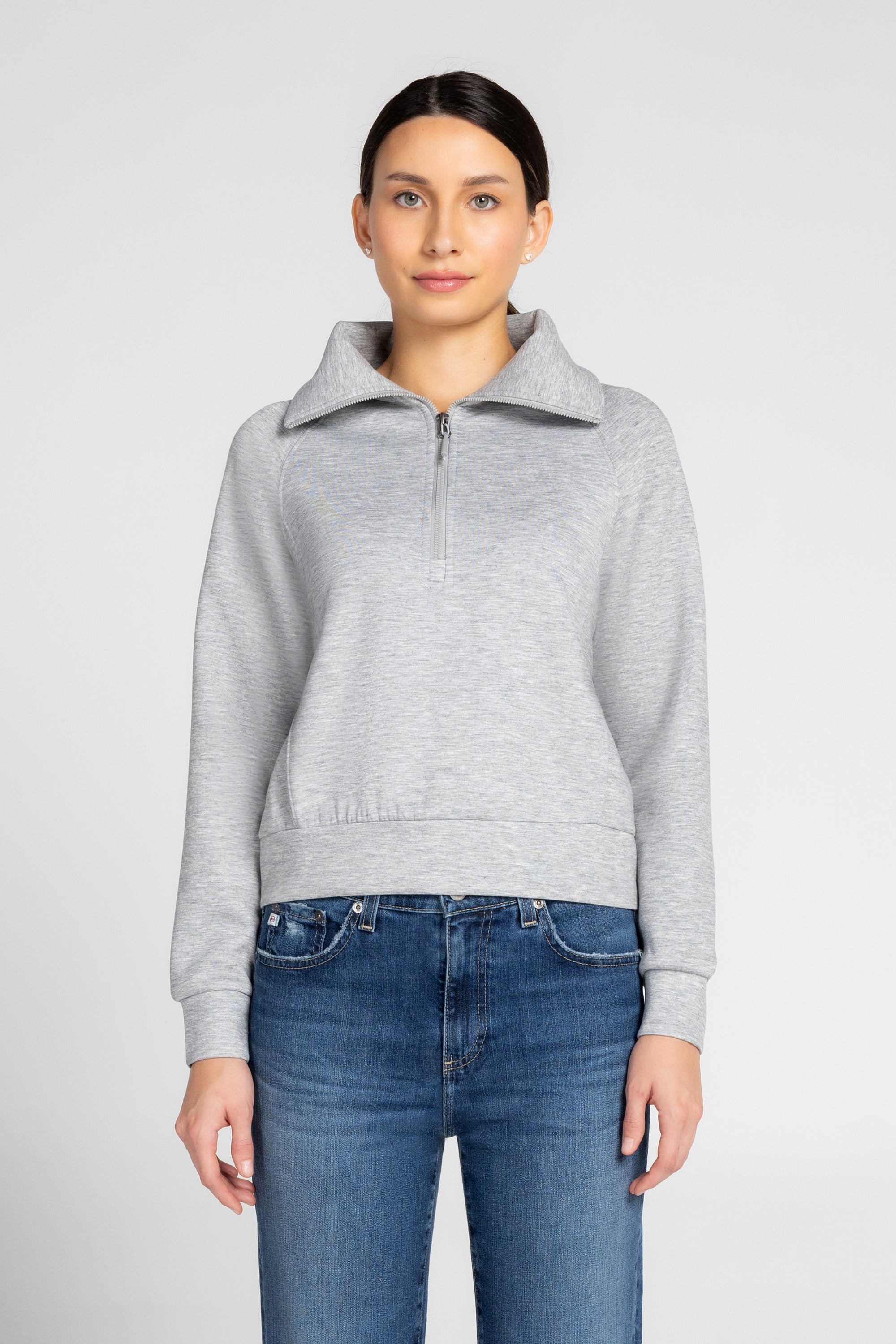 Kaia Funnel Neck Half Zip Sweatshirt