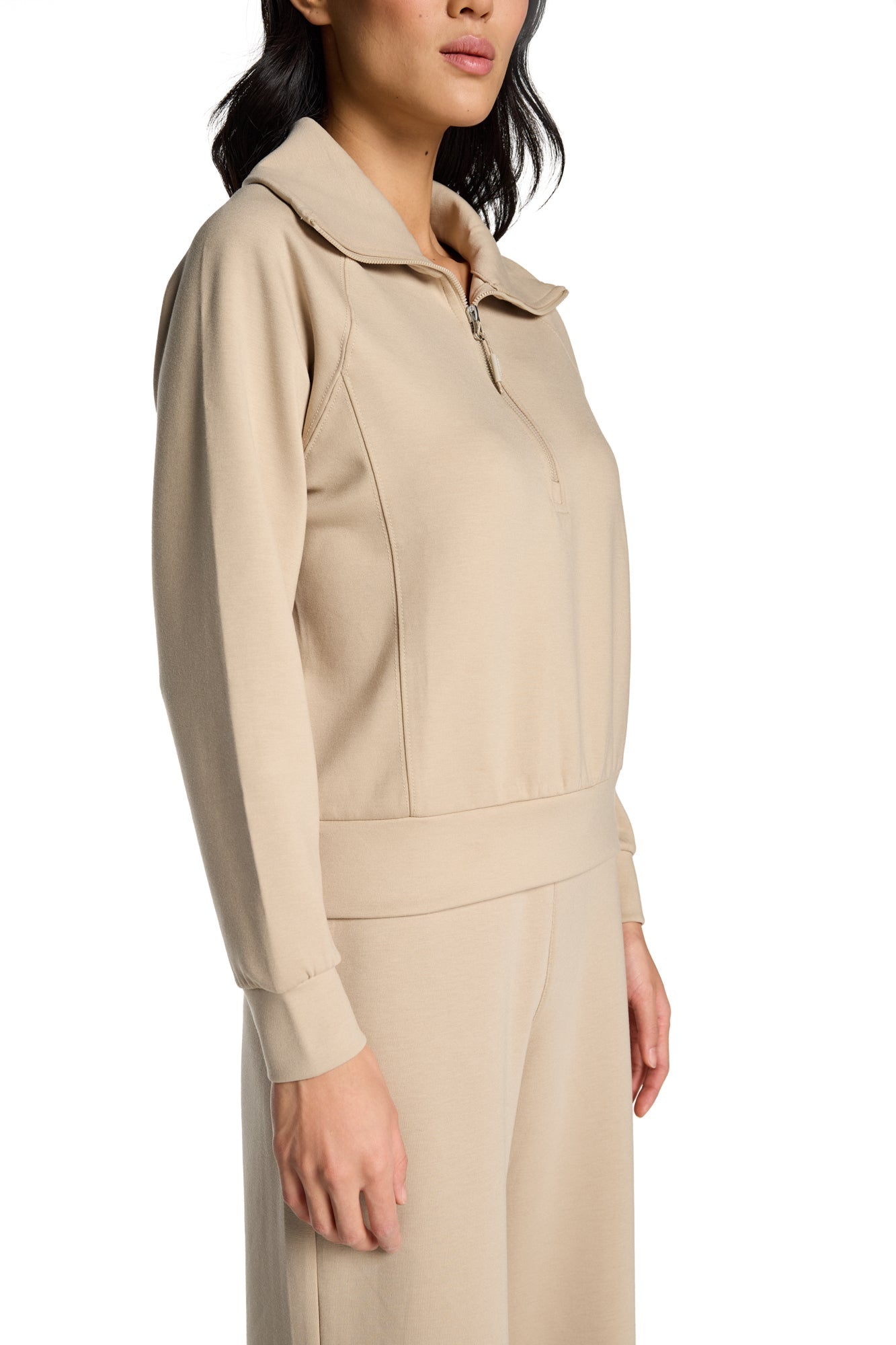 Kaia Funnel Neck Half-Zip Sweatshirt