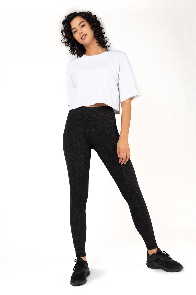 KYODAN FULL LENGTH Black Patterned Leggings Size Medium £7.00 - PicClick UK