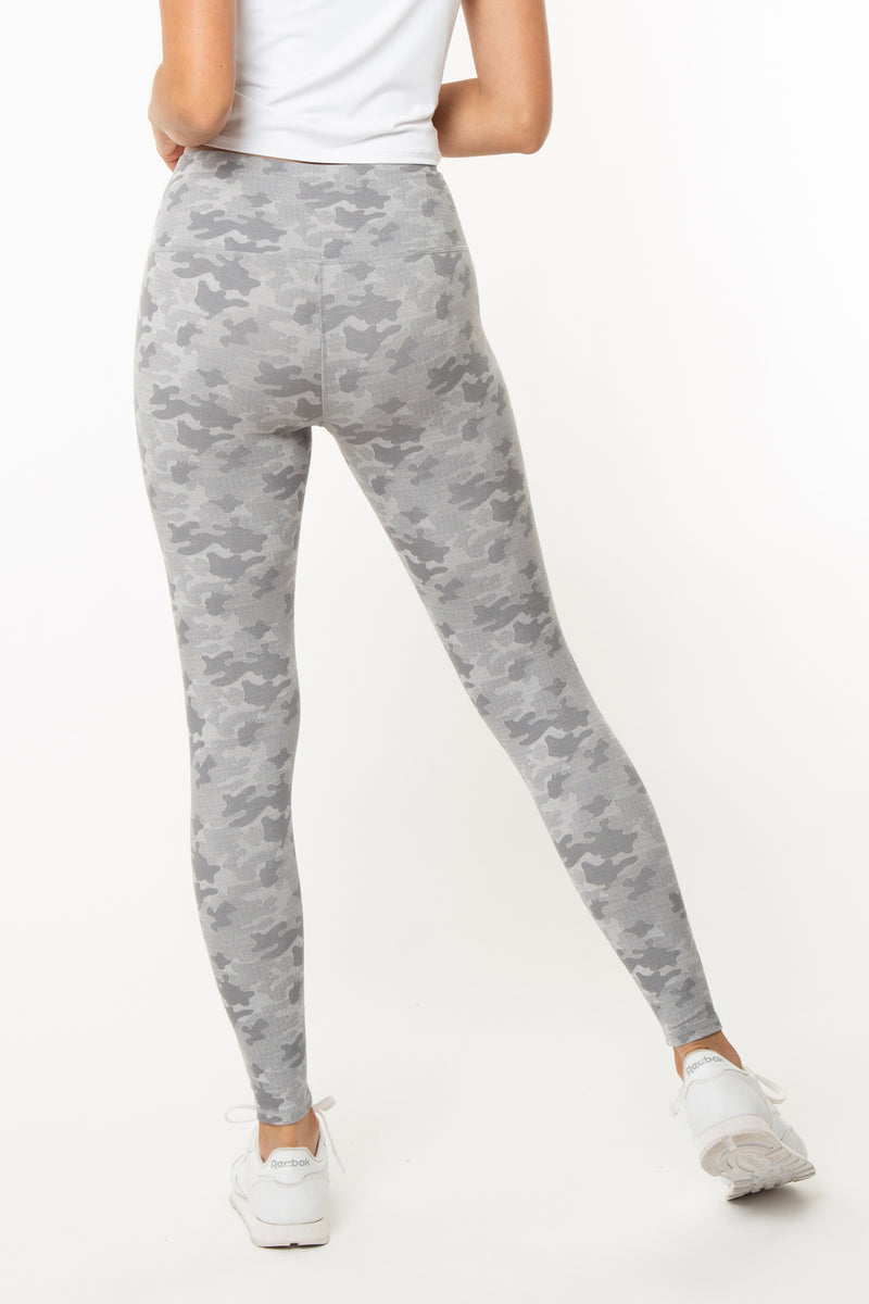 Leggings - Yoga Style Camo/Bat Grey Print Legging with 5 inch Long Hig –  LEGGINGSPHERE