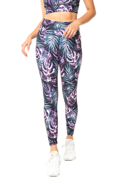 KYODAN WOMEN LEGGINGS Tropical Flower Yoga Running Pants XS & Medium NWT  $68 $27.99 - PicClick