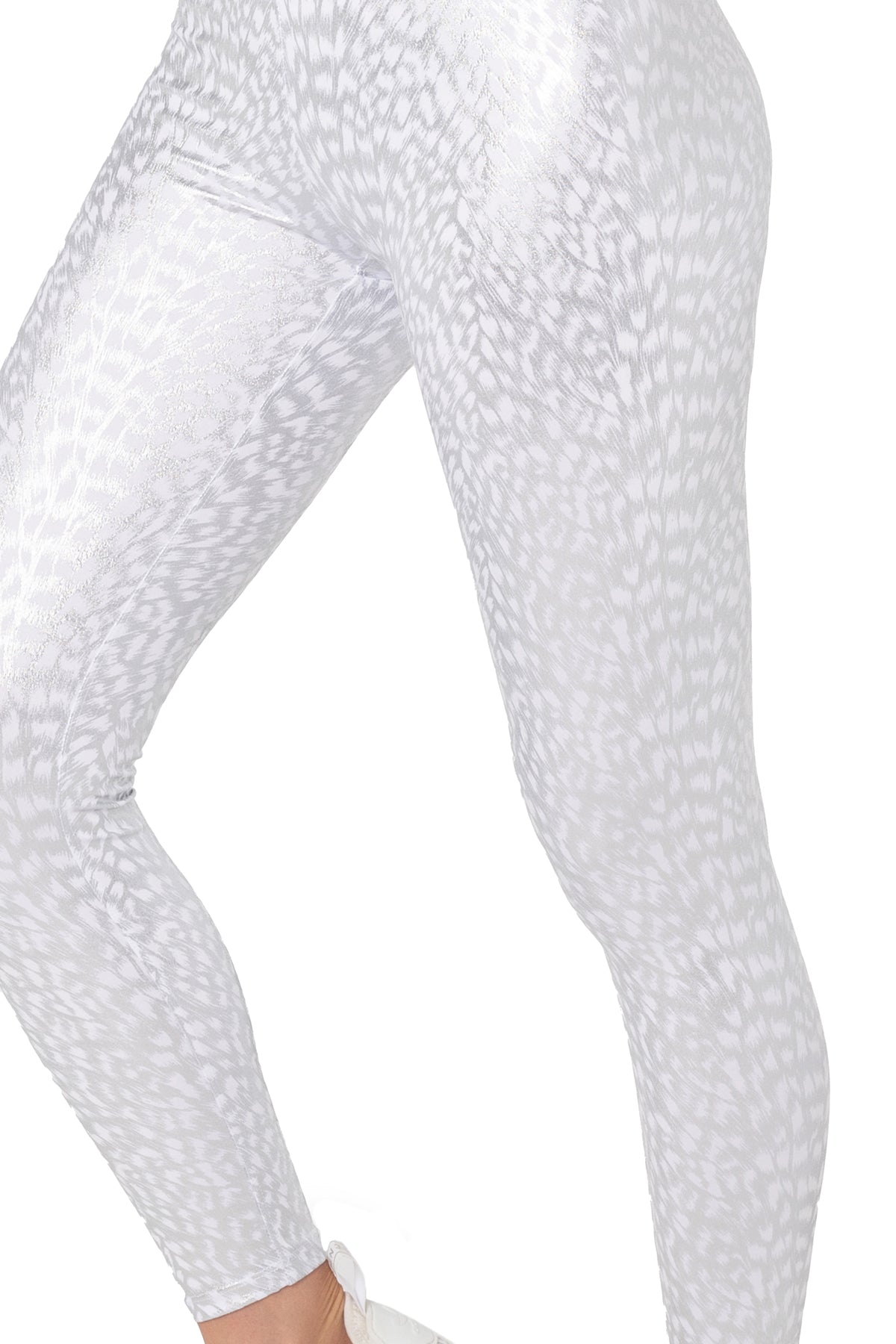 NWT KYODAN Size S Black/Silver Glitter Leggings Side Mesh Inserts $68