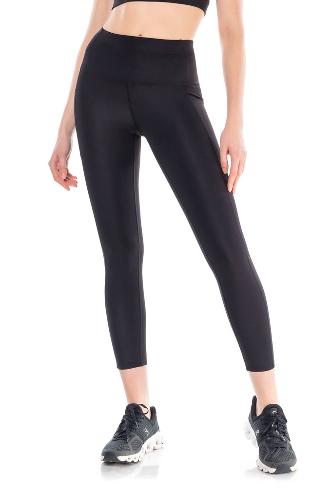 UUE 21Inseam Gray Workout Leggings for Women,Yoga Capris with Pockets
