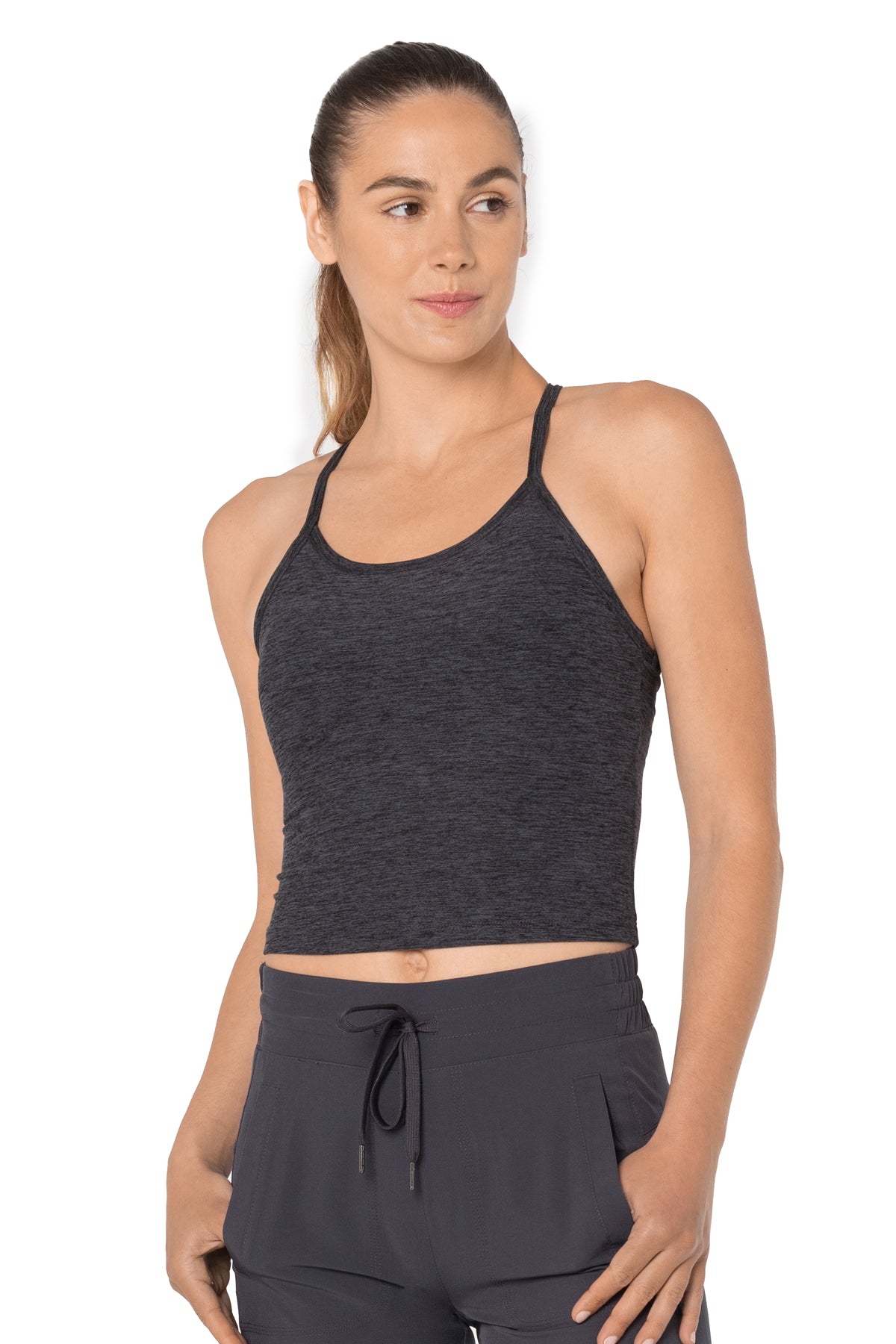  Kyodan Women's Racerback Tank Top with Built in Bra Black  X-Small : Clothing, Shoes & Jewelry