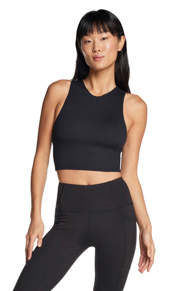 Lavento Women's Racerback Sports Bra Yoga Crop Top with Built in Bra,  Brushed Charcoal Gray, 10 : : Clothing, Shoes & Accessories